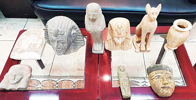 Pharaonic items seized