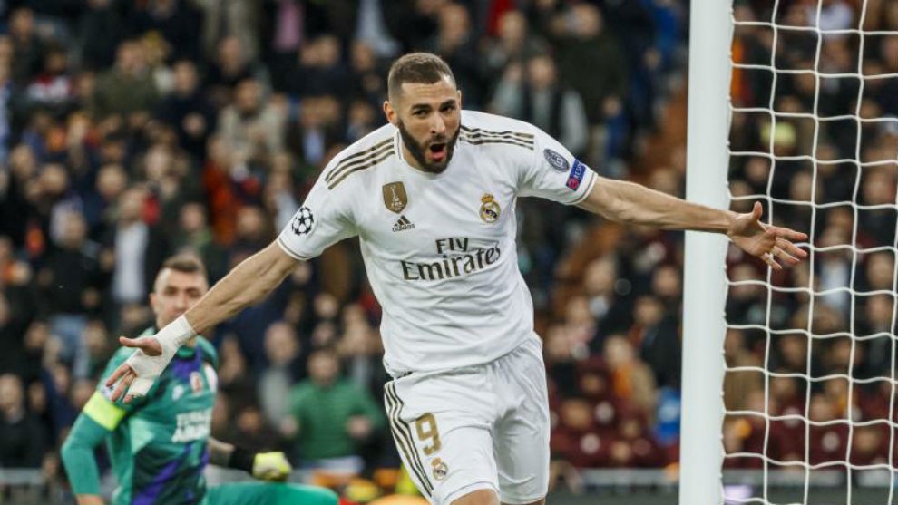 Benzema stars, Real move level on points with Atlético