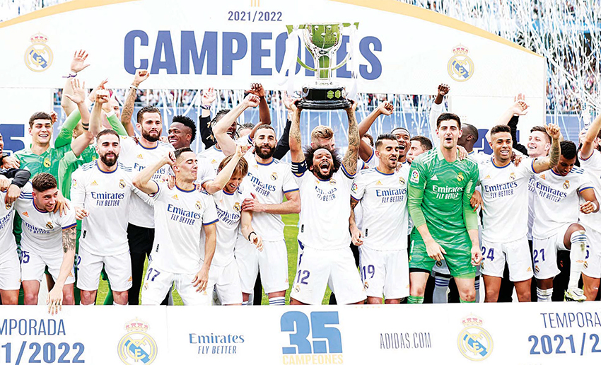 Madrid clinch 35th league title