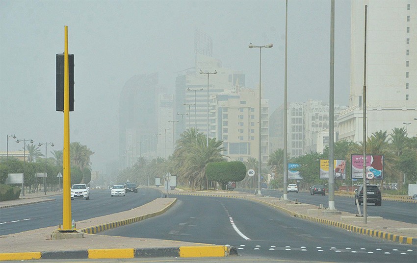 Kuwait to be affected by very hot air masses