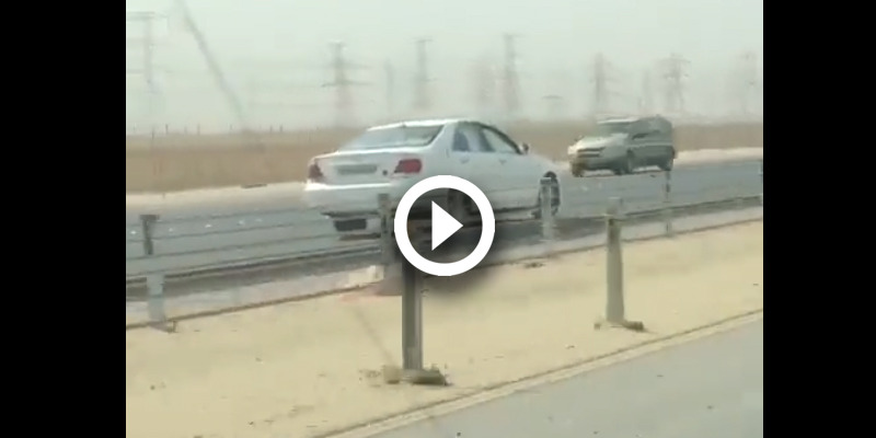 Driving in a wrong lane from Al-Khairan Road towards Fahaheel