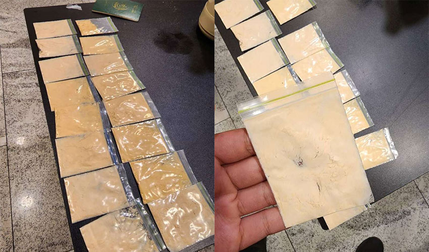 Pakistani arrested on the airport for smuggling heroin