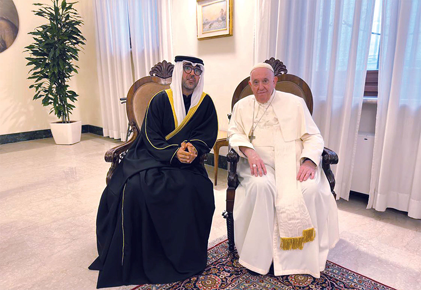 FAITH DELEGATION IN ROME … POPE FRANCIS SPEAKS TO ARAB TIMES