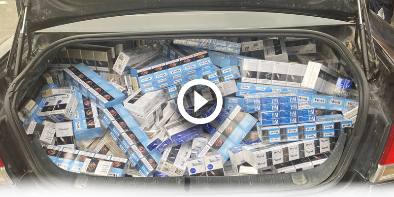 Smuggling of 9814 cigarette packets to Saudi Arabia foiled