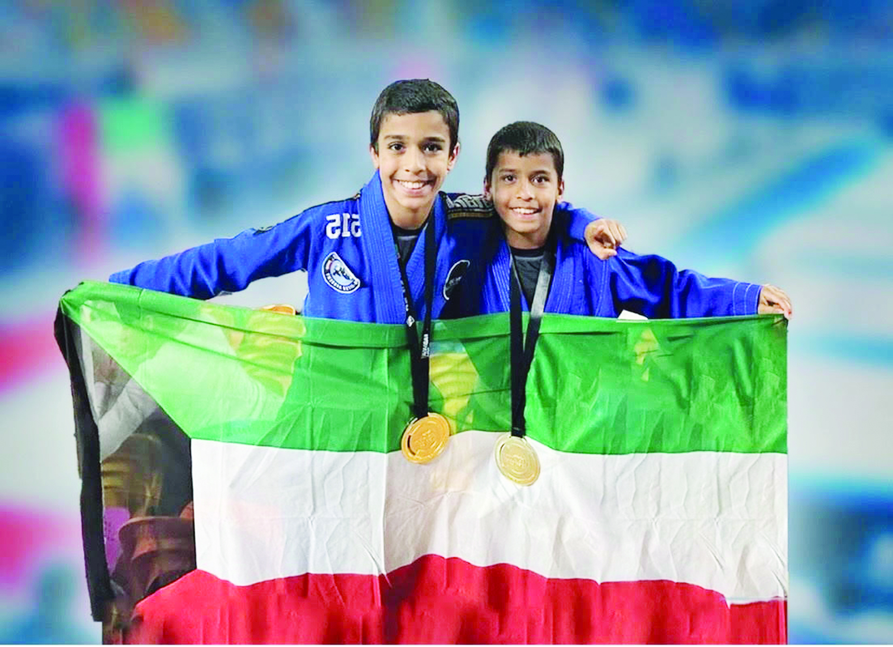 Zaid and Abdulaziz excel in jiu-jitsu