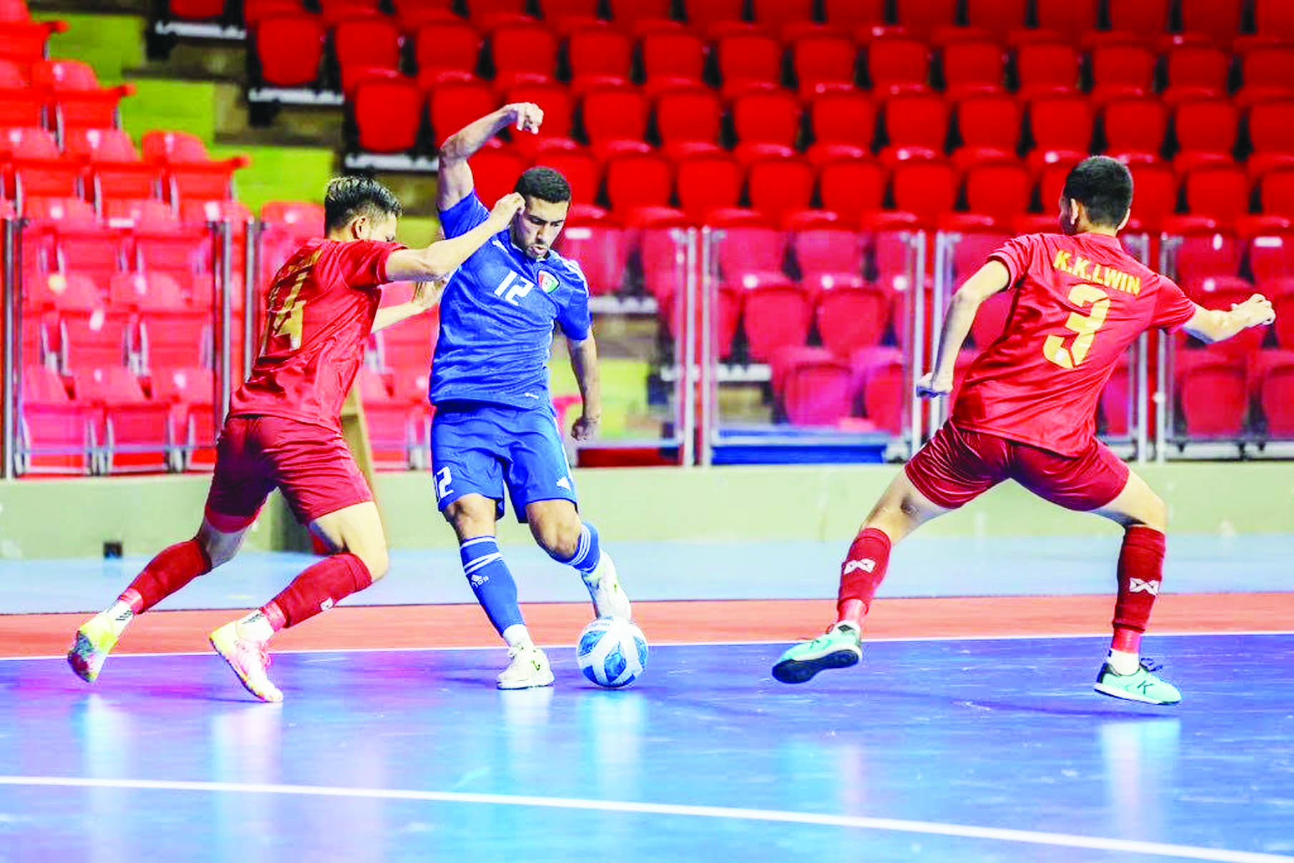 Kuwait futsal team suffers a loss against Myanmar