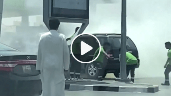 Expat Workers at Oula Gas Station Make Brave Effort to Save Car from Fire