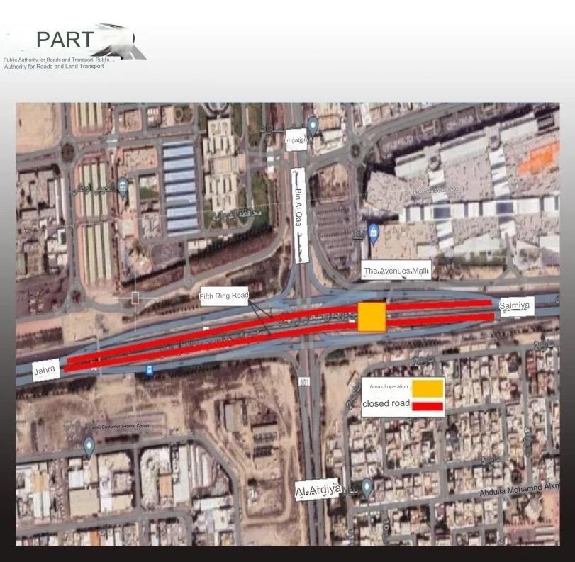 Traffic alert: Temporary diversion on Fifth Ring Road from tomorrow