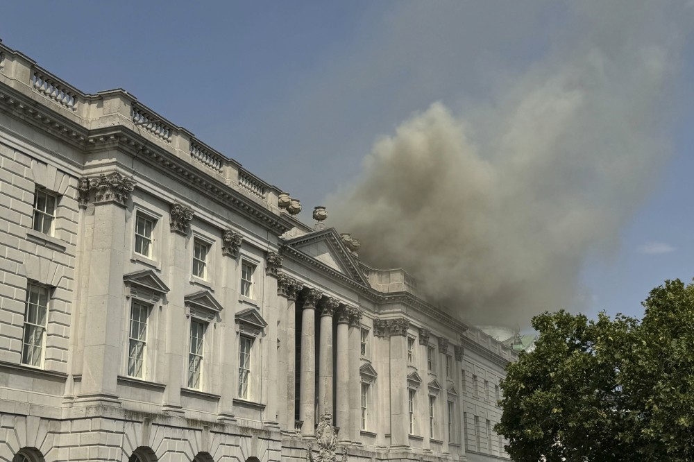 Fire breaks out at London's Somerset House, home to priceless works by Van Gogh, Cezanne